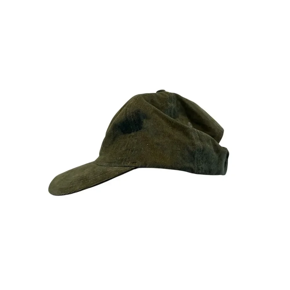 Reco Green Corduroy Dad Hat Adjustable Port Authority Cap 100% Cotton